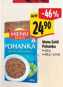 Albert Menu Gold POHANKA Pohanka • 450 g Pohánka Buchweiten • 100 g = 5,54 Kč 450F nabídka