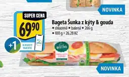 Albert Bageta Šunka z kýty & gouda 266 g nabídka
