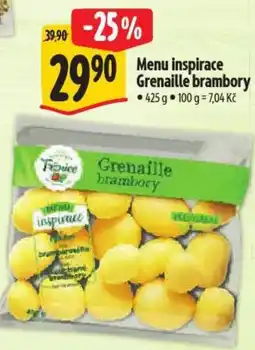 Albert Menu inspirace Grenaille brambory nabídka