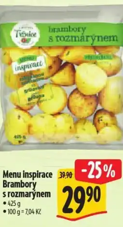 Albert Menu inspirace Brambory s rozmarýnem nabídka