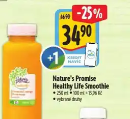 Albert Nature's Promise Healthy Life Smoothie nabídka