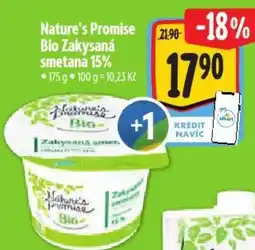 Albert Nature's Promise Bio Zakysaná smetana 15% nabídka