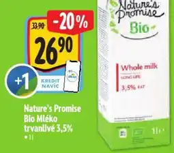 Albert Nature's Promise Bio Mléko trvanlivé 3,5% nabídka
