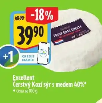 Albert Excellent Čerstvý Kozí sýr s medem 40% nabídka