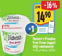 Albert Nature's Promise Free From Jogurt bílý smetanový nabídka