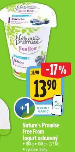 Albert Nature's Promise Free From Jogurt ochucený nabídka