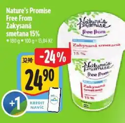 Albert Nature's Promise Free From Zakysaná smetana 15% nabídka