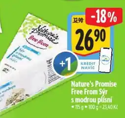 Albert Nature's Promise Free From Sýr s modrou plísní nabídka