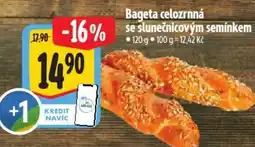 Albert Bageta celozrnná se slunečnicovým semínkem nabídka