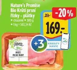 Albert Nature's Promise Bio Krůtí prsní řízky - plátky nabídka