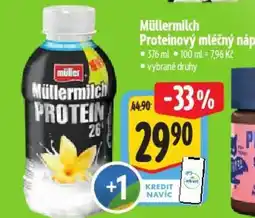 Albert Müllermilch Proteinový mléčný nápoj nabídka