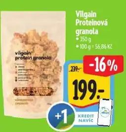 Albert Vilgain Proteinová granola nabídka