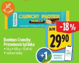 Albert Bombus Crunchy Proteinová tyčinka nabídka