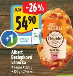 Albert Albert Bezlepková vánočka nabídka