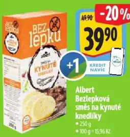 Albert Albert Bezlepková směs na kynuté knedlíky nabídka