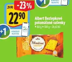 Albert Albert Bezlepkové polomáčené sušenky nabídka