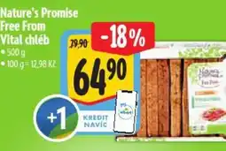 Albert Nature's Promise Free From Vital chléb nabídka