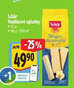 Albert Schär Vanilkové oplatky nabídka