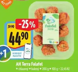 Albert AH Terra Falafel nabídka