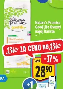 Albert Nature's Promise Good Life Ovesný nápoj Barista nabídka