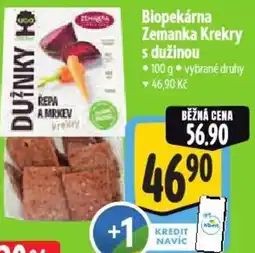 Albert Biopekárna Zemanka Krekry s dužinou nabídka
