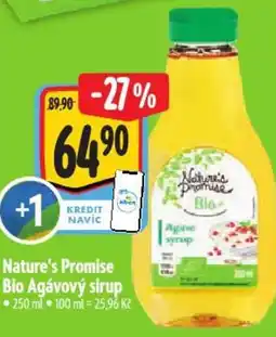 Albert Nature's Promise Bio Agávový sirup nabídka