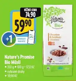 Albert Nature's Promise Bio Müsli nabídka