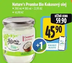 Albert Nature's Promise Bio Kokosový olej nabídka