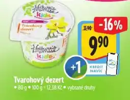 Albert Tvarohový dezert nabídka