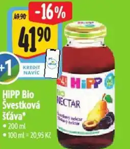 Albert HiPP Bio Švestková šťáva nabídka