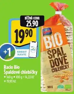 Albert Racio Bio Špaldové chlebíčky nabídka