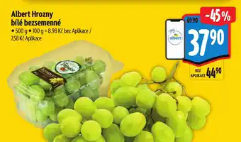 Albert Hrozny bílé bezsemenné