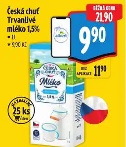 Albert Česká chuť Trvanlivé mléko 1,5% nabídka