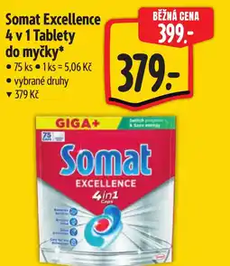Albert Somat Excellence 4 v 1 Tablety do myčky nabídka