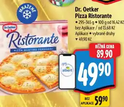 Albert Dr. Oetker Pizza Ristorante nabídka