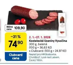 Tesco Vysočina nabídka