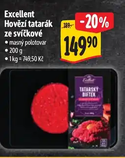 Albert Excellent Hovězí tatarák ze svíčkové nabídka