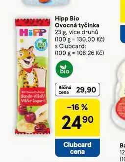 Tesco Hipp bio ovocná tyčinka nabídka