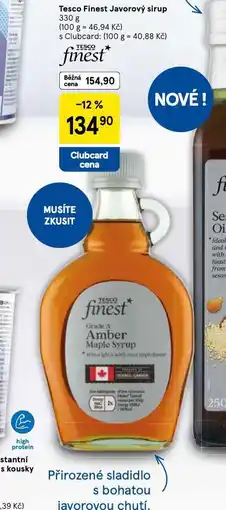 Tesco Tesco finest javorový sirup nabídka