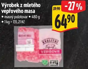 Albert Výrobek z mletého vepřového masa nabídka