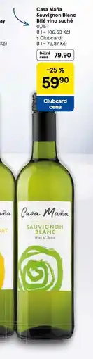 Tesco Casa maňa sauvignon blanc nabídka
