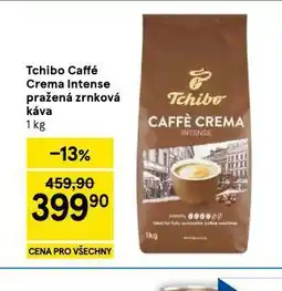 Tesco Tchibo vaffé crema intense pražená zrnková káva nabídka