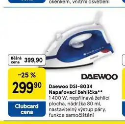 Tesco Daewoo napařovací žehlička nabídka