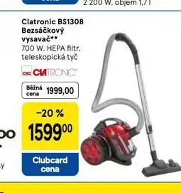 Tesco Clatronic bezsáčkový vysavač nabídka