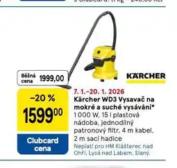 Tesco Kärcher wd3 vysavač nabídka