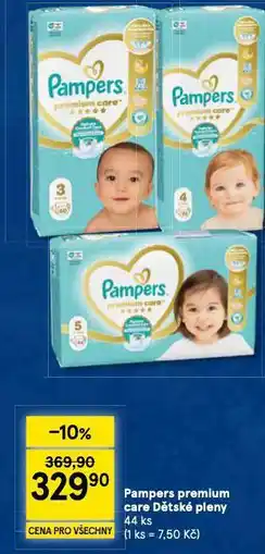 Tesco Pampers dětské plenky nabídka