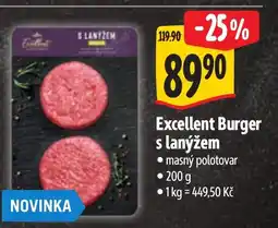 Albert Excellent Burger s lanýžem nabídka
