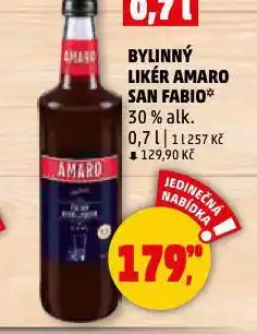 Penny Market Bylinný likér amaro san fabio nabídka