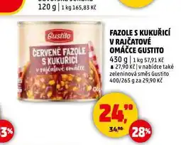 Penny Market Fazole s kukuřicí v rajčatové omáčce gustito nabídka