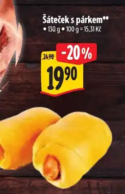 Albert Šáteček s párkem nabídka